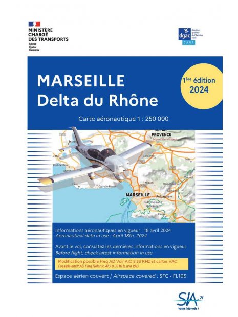 CARTE MARSEILLE   DELTA DU RHONE PAPIER 2024 - 2me parution 2024