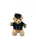 PORTE CLE OURSON PELUCHE avec costume et casquette  - 10CM -