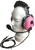 Casque passif Pooleys double jacks rose