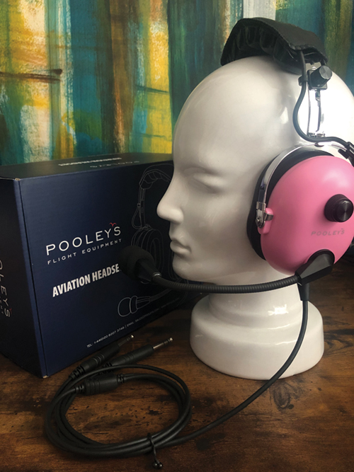 Casque passif Pooleys double jacks rose