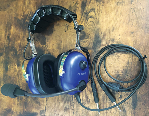 Casque passif, double jacks - bleu